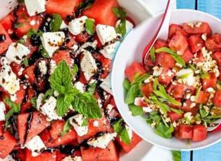 Yazın en ferah ve hafif salatası: Karpuz salatası tarifi