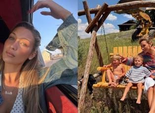 Bella Hadid'in kovboy hayatından yeni kareler!