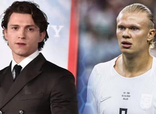 Hem g&uuml;ld&uuml; hem utandı! Tom Holland, Erling Haaland'dan yediği g&ouml;r&uuml;ld&uuml;y&uuml; anlattı