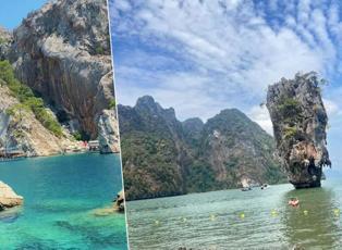 Tayland'daki James Bond Adası'nı andıran koy Antalya'da: Sadece denizden ulaşılabiliyor