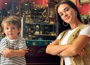 Hande Soral'ın oğlu Ali okula başladı! Soral, g&ouml;zyaşlarına hakim olamadı