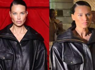 Bu kez g&uuml;zelliğiyle değil zayıflığıyla konuşuldu! Adriana Lima'nın son hali korkuttu