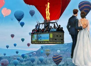 Yeni nikah trendi: Gökyüzünde 'evet'! Balonda nikah kıymaya olan ilgi artıyor