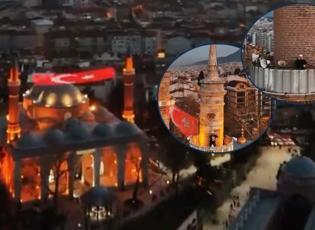 Bursa'da 4 camiden dönüşümlü okunan ezanı duyanları mest etti!