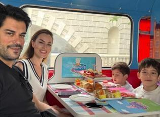 Dizisi sezon finali yaptı! Burak Özçivit ve Fahriye Evcen Londra'da tatiline çıktı