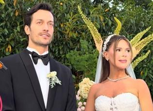 Feyyaz Şerifoğlu ve Merve Dinçkol dünyaevine girdi! Düğünde gözyaşlarını tutamadı