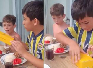 Babadan çocuklarına unutamayacakları sürpriz! Küçüğün tepkisi gülümsetti