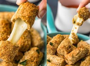 Ev yapımı fırında mozzarella stick tarifi: Dışı çıtır, içi yumuşacık!