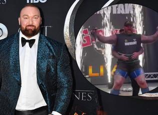 Game of Thrones'un yıldızı Hafthor Björnsson 510 kilo ağırlık kaldırarak dünya rekoru kırdı! 