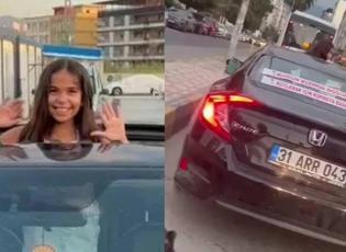 Hatay'da yürek ısıtan görüntüler: Tüm şehir kızının doğum gününü kutladı!