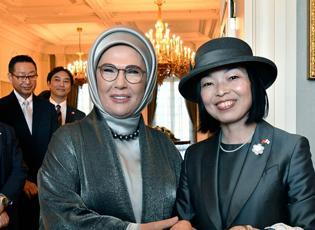 Emine Erdoğan, Japonya Altes Prensesi ile görüştü
