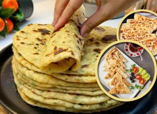 El açma böreğe son! 10 dakikada patatesli pratik gözleme tarifi