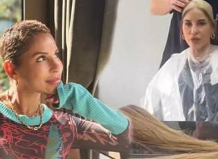 10 aydır meme kanseri ile mücadele eden Irmak Ünal, saçlarını kazıttığı anları paylaştı!