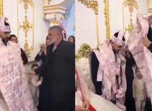 Böyle düğün ne görüldü ne duyuldu: 200 TL'den miğfer ve yelek yapıp damada taktılar