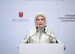 Emine Erdoğan, İH&Uuml; İPAM Dar&uuml;şşifa Psikoterapi Merkezi'nin a&ccedil;ılışına katıldı