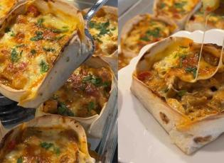 Tavuklu lavaş &ccedil;anak tarifi! Misafir sofralarının yeni g&ouml;zdesi