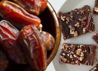 Lezzet bombası: &Ccedil;ikolatalı tahinli hurma bar tarifi