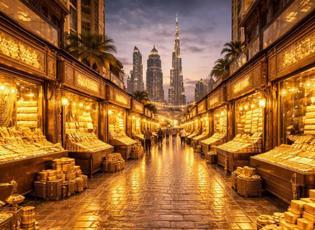 D&uuml;nyada bir ilk: Dubai'de altın sokak kuruluyor