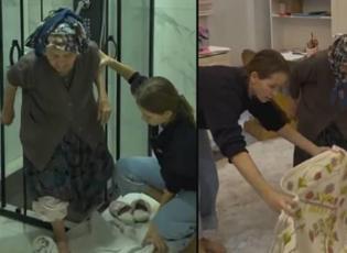 G&ouml;n&uuml;lleri fetheden hareket: Ukraynalı gelinden T&uuml;rk b&uuml;y&uuml;kannesine duygulandıran h&uuml;rmet