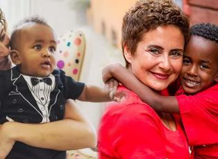 Esra Akkaya'nın 2.5 ayllıkken Etiyopya'dan evlat edindiği oğlu Can Alex delikanlı oldu!