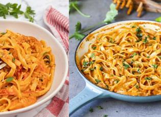 Klasik makarnaları unutun! Tek tencerede kremalı sebzeli demleme makarna tarifi