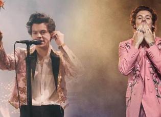 Harry Styles hayranlarını korkuttu! Sahnede boğulma tehlikesi atlattı