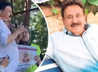 G&ouml;khan G&uuml;ney topa tutuldu: Acılı annenin s&ouml;z&uuml;n&uuml; kesip şarkı s&ouml;ylemek istedi!