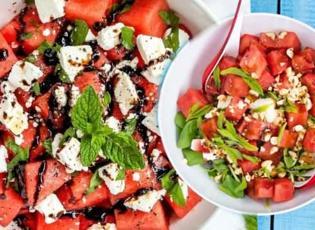Yazın en ferah ve hafif salatası: Karpuz salatası tarifi