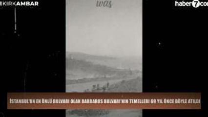 İstanbul&rsquo;un en &uuml;nl&uuml; bulvarı olan Barbaros Bulvarı'nın temelleri 69 yıl &ouml;nce b&ouml;yle atıldı