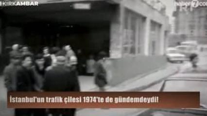 İstanbul'un trafik &ccedil;ilesi 1974'te de g&uuml;ndemdeydi! İşte o nostaljik g&ouml;r&uuml;nt&uuml;ler