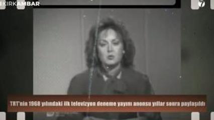 T&uuml;rkiye'de televizyon yayıncılığının başladığı o tarihi anlar yeniden g&uuml;ndemde