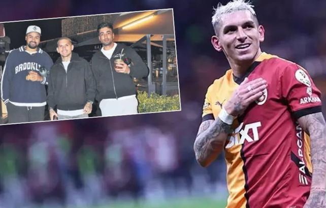 Galatasaray'ın yıldızı Lucas Torreira kuzenlerine T&uuml;rk mutfağını tanıttı!