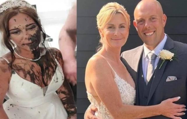 Nikaha dakikalar kala g&ouml;r&uuml;mcenin intikamı ağır oldu! Gelini siyaha boyadı 