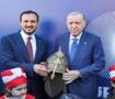 Cumhurbaşkanı Erdoğan'a &ouml;zel hazırlanan miğfer hediye edildi