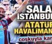 Mohamed Salah, Trabzonspor i&ccedil;in İstanbul'a geldi! Taraftar coşkuyla karşıladı