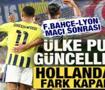 Fenerbah&ccedil;e-Lyon ma&ccedil;ı sonrası UEFA &uuml;lke puanı g&uuml;ncellendi! Hollanda ile fark kapanıyor