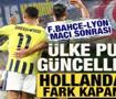 Fenerbah&ccedil;e-Lyon ma&ccedil;ı sonrası UEFA &uuml;lke puanı g&uuml;ncellendi! Hollanda ile fark kapanıyor