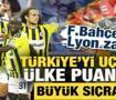 Fenerbah&ccedil;e&rsquo;nin Lyon zaferi T&uuml;rkiye&rsquo;yi u&ccedil;urdu! &Uuml;lke Puanında b&uuml;y&uuml;k sı&ccedil;rama