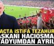 Milli ma&ccedil;ta istifa tezah&uuml;ratları! TFF Başkanı Hacıosmanoğlu stadyumdan ayrıldı