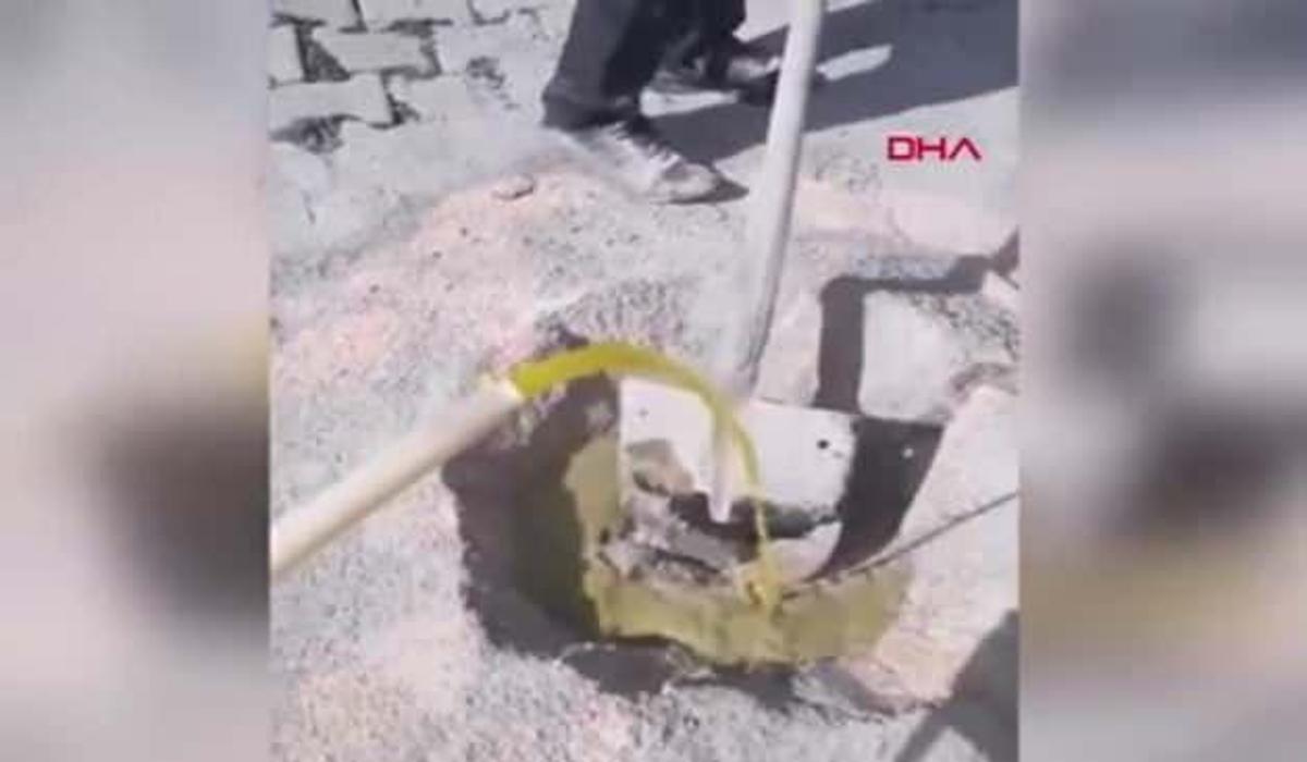 icme suyu sebekesine zirai ilac karisti cesmelerden su sari renkli akti video 7