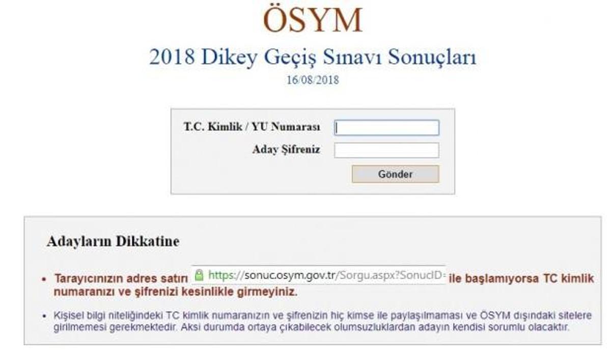 2018 Dgs Sinav Sonuclari Aciklandi Sorgulama Ekrani Egitim Haberleri