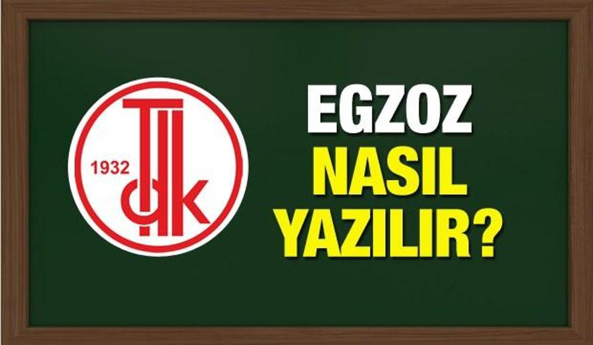 egzoz ne anlama gelir tdk sozlugune gore egzoz nasil yazilir egitim haberleri