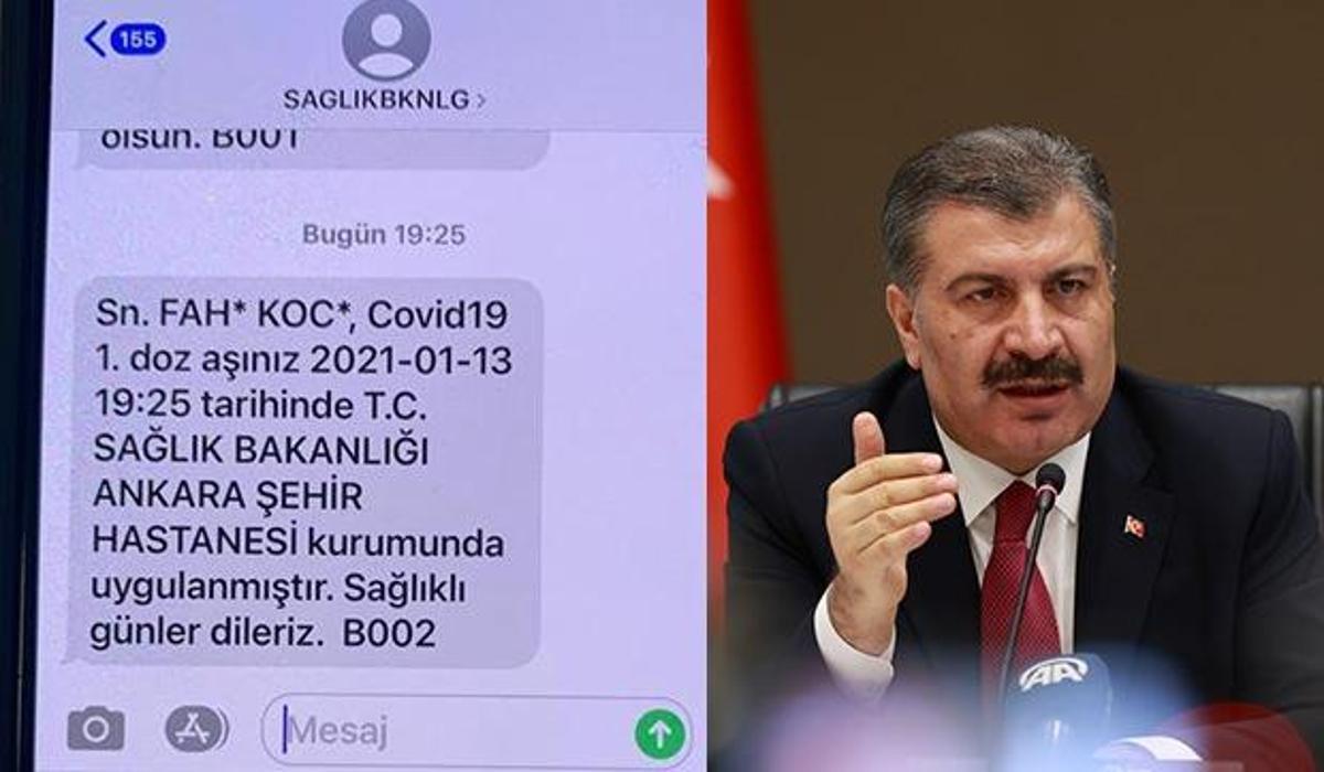 bakan koca asi olduktan telefonuna gelen mesaji paylasti guncel haberleri