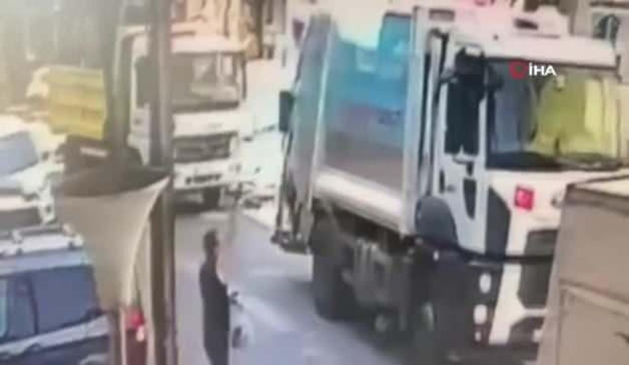 esenyurt ta cop kamyonu altinda kalan anne ve oglunun inanilmaz kurtulusu kamerada video 7