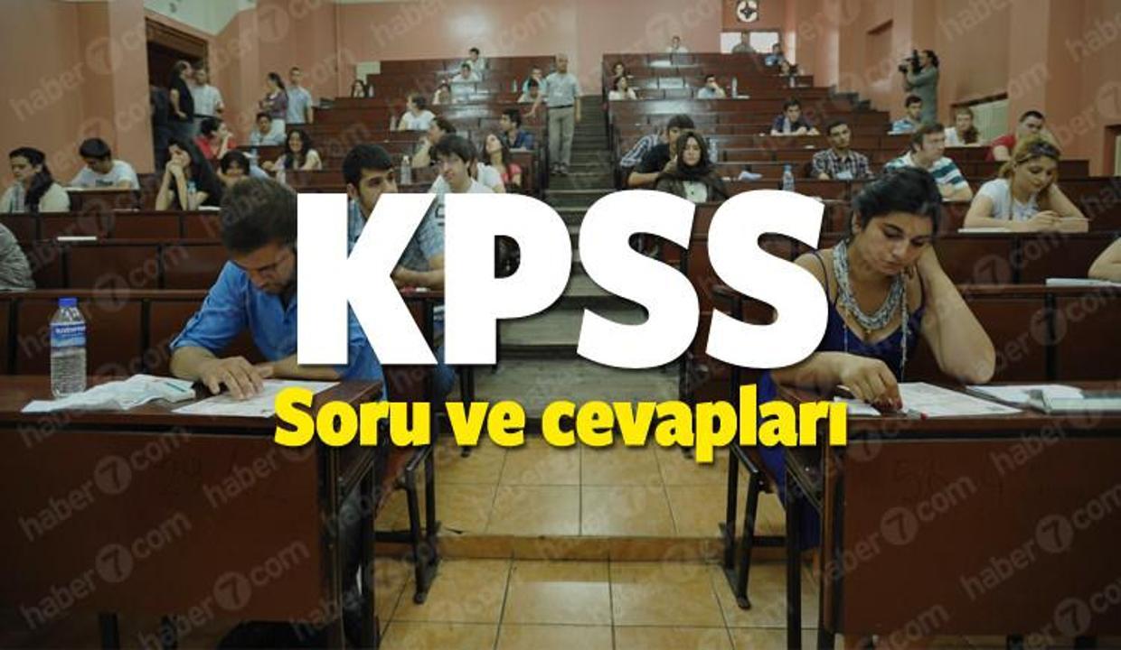 KPSS lisans sınavı soru kitapçığı ve cevapları yayınlandı! ÖSYM giriş sayfası...