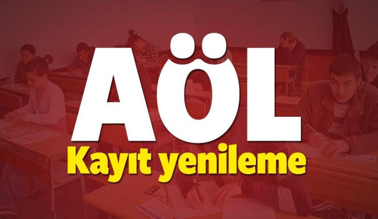 AÖL kayıt yenileme nasıl yapılır? 2017 Kayıtlar Ekim'in kaçında bitiyor