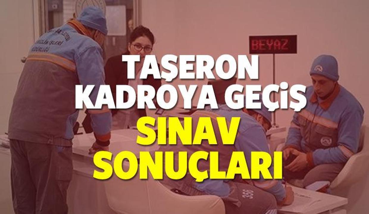 2018 Taşeron kadroya geçiş sınavı sonuçları öğrenme sayfası!