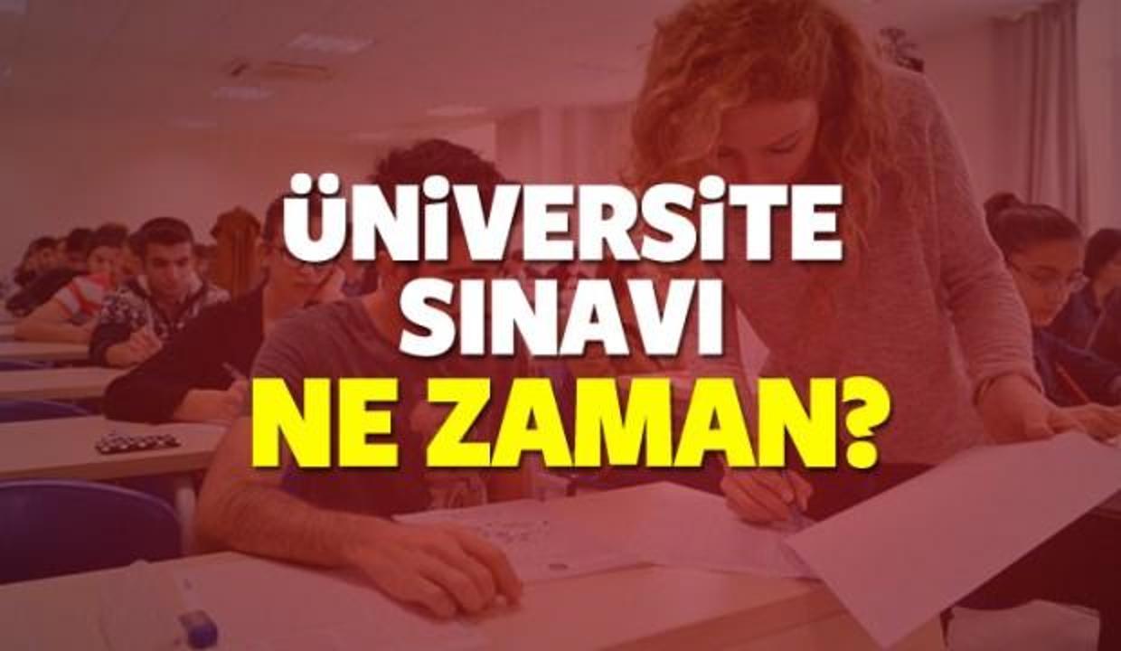 2018 Üniversiteye giriş sınavı ne zaman düzenlenecek?