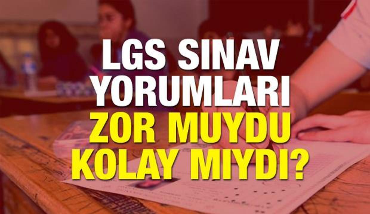 2018 meb lgs yorumlari liseye gecis sinavi nasildi tum detaylar egitim haberleri