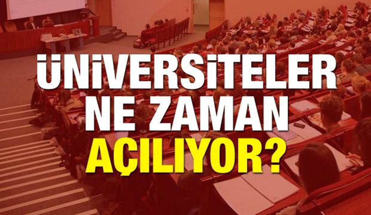 2018 Universiteler Ne Zaman Acilacak Tarih Verildi Mi Egitim Haberleri